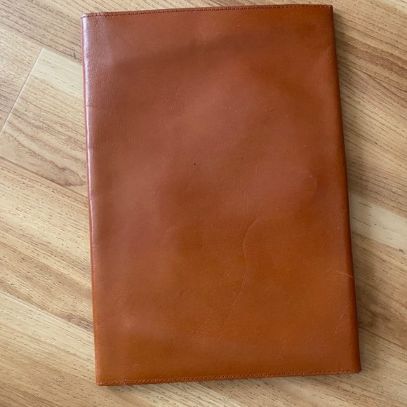 LA BAGAGERIE PARIS BROWN ENVELOPE CLUTCH SATCHEL PORTFOLIO BAG - Picture 4 of 5